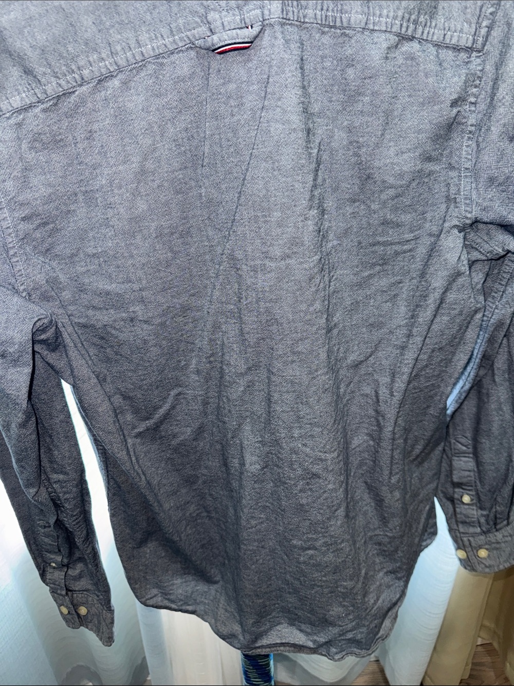 Tommy Hilfiger- Blue Button Down Shirt Size Medium 👔 - Picture 14 of 15